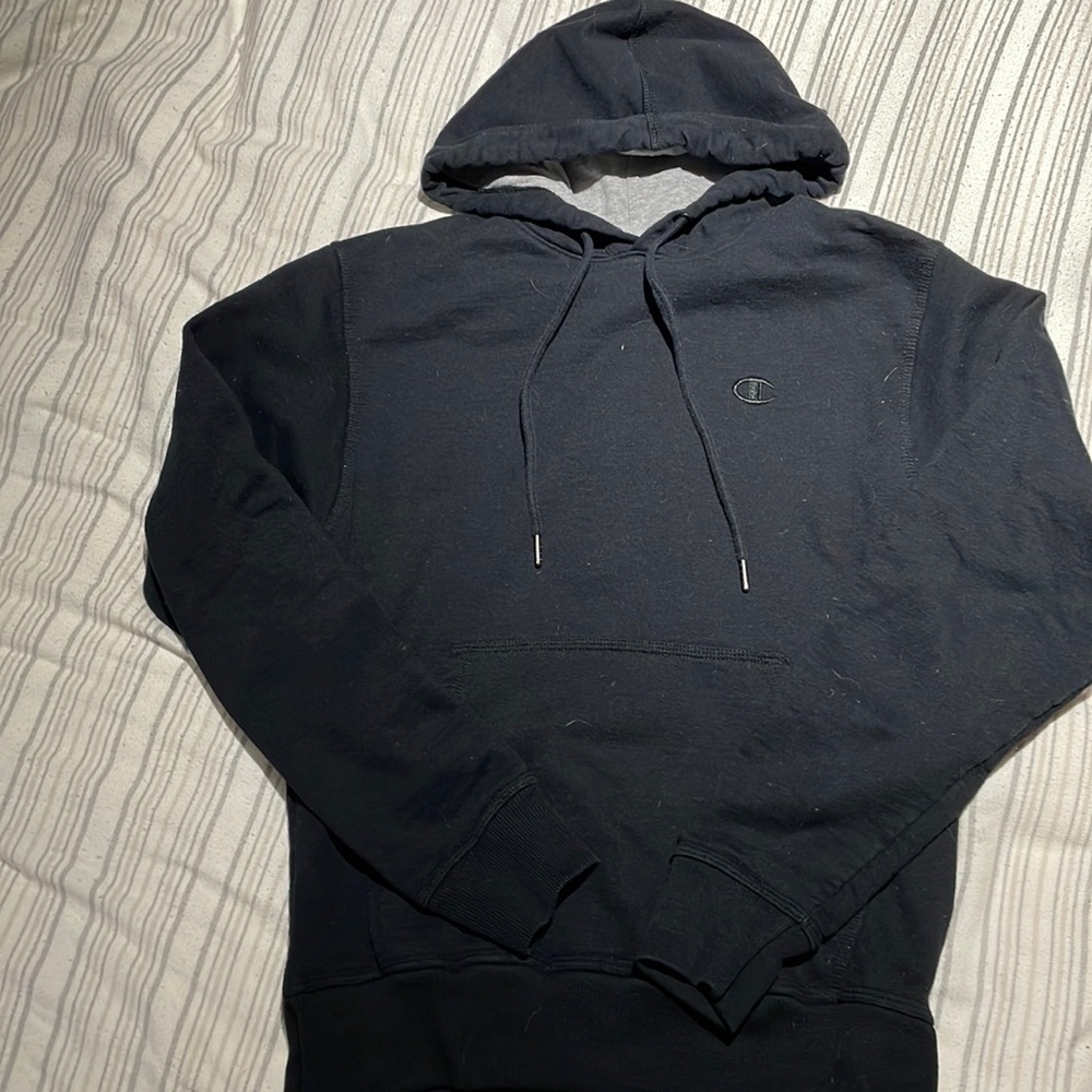 Black Champion Hoodie Size Small